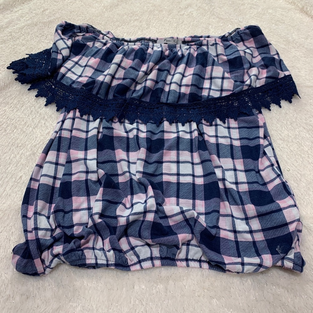 PAPER TEE FLOUNCE TOP SHIRT 2XL